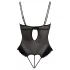Cottelli - Body - Verstelbaar fluweel - Zwart - 80B/M