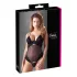Cottelli - Body - Verstelbaar fluweel - Zwart - 80C/M