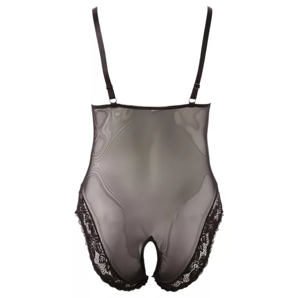Cottelli Plus Size - body - kant - zwart