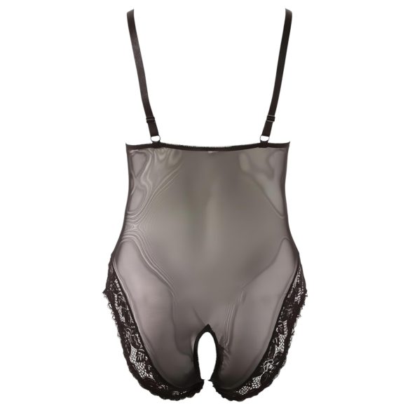 Cottelli Plus Size - body - kant - zwart - XXXXL