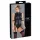 Cottelli Bondage - body zonder mouwen met boeien - glanzend zwart - XL