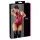 Cottelli Party - glanzende, mouwloze body met ritssluiting (rood) - L
