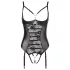 Abierta Fina - open body - kanten bandjes - zwart - 80C/M