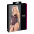Cottelli - open body - kant en parels - zwart - L