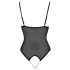 Cottelli - open body - kant en parels - zwart - XL