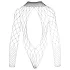 NO:XQSE - zwarte net body met lange mouwen van mesh (S-L)