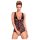 Obsessive Fiorenta - open, parel, kanten body (zwart) - L/XL