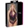 Cottelli Plus Size - bloemen body - zwart/paars - 2XL