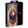 Cottelli Plus Size - Bloemige Body (zwart-paars) - 4XL