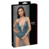 Cottelli - open body met vetersluiting en kant - groen - M