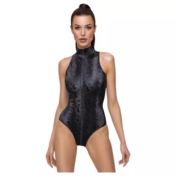 Cottelli Party - body - slangenprint - zwart