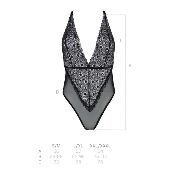 Passion Eco Zinnia - kantbody (zwart) - L/XL