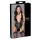 Cottelli Bondage - body met kant en halternek - zwart - M