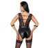 Cottelli Bondage - kanten halterbody (zwart) - L