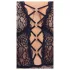 Cottelli Curves - plus size body - transparant met patroon - zwart