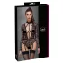 Cottelli - transparant body met bandjes - zwart