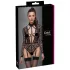 Cottelli - transparant body met bandjes - zwart - M