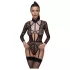 Cottelli - transparant body met bandjes - zwart - L