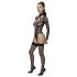 Cottelli - transparante, bandjes body (zwart) - L