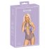 Kissable - body met nekband - kanten lingerie - paars - L/XL