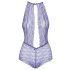 Kissable - body met nekband - kanten lingerie - paars - L/XL