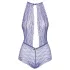 Kissable - body met nekband - kanten lingerie - paars - L/XL