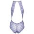 Kissable - body met nekband - kanten lingerie - paars - L/XL