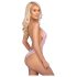 Kissable - body met geborduurde rozen - roze