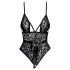 Kissable - kanten body (zwart) - L/XL