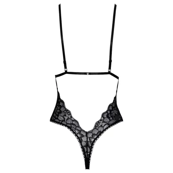 Kissable - kanten body (zwart) - L/XL