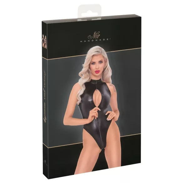 Noir - slangenprint body (zwart)