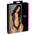 Cottelli Party - damesbody met kraag - zwart - M/L
