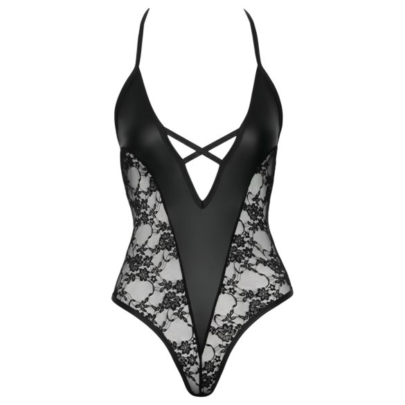 Cottelli Party - body met bloemenprint - zwart