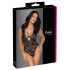 Cottelli Party - bloemendessin body (zwart) - M