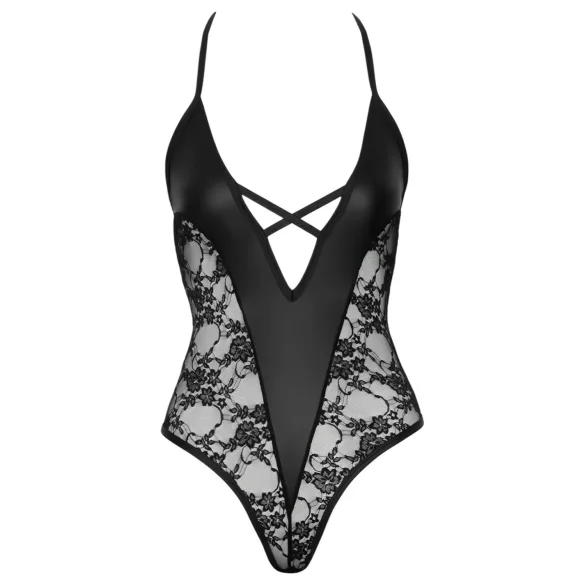 Cottelli Party - body met bloemenprint - zwart - L