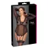 Cottelli Curves - transparante body (zwart) - 2XL