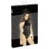 Noir - glanzende body met halternek (zwart)