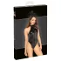Noir - glanzende body met halternek (zwart) - L