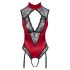 Cottelli - kanten halsketting body (rood) - M