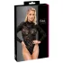 Cottelli - lange mouwen kanten body (zwart) - S - M