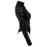 Cottelli - lange mouwen kanten body (zwart) - S - M