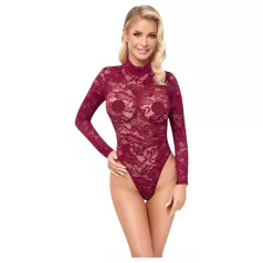 Cottelli - doorzichtig kanten body (rood)