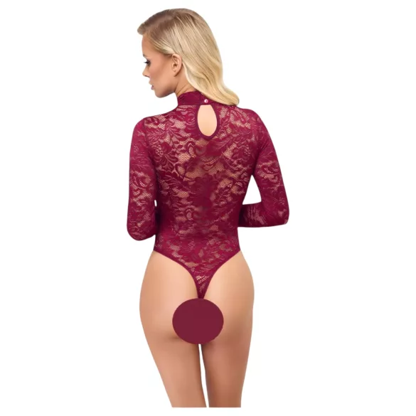 Cottelli - doorzichtig kanten body (rood)