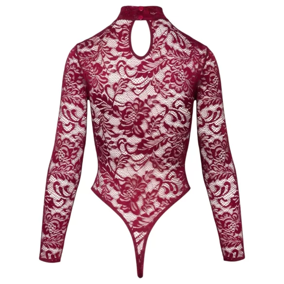 Cottelli - doorzichtig kanten body (rood)