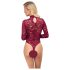 Cottelli - Transparant kantbody (rood) - M