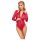 Cottelli - Rood slangenprint body - L