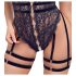 Cottelli - open, bandjes sexbody (zwart) - M