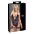 Cottelli - open, bandjes sexbody (zwart) - L