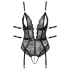 Cottelli Bondage - open kanten body - zwart - M