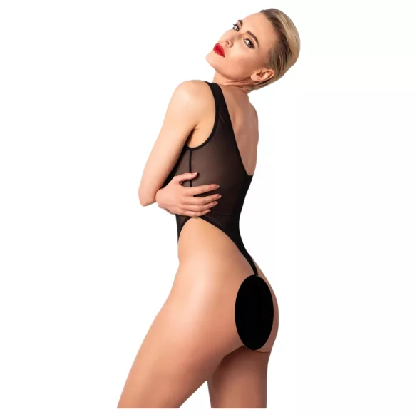 Noir - doorzichtige body (zwart) - L
